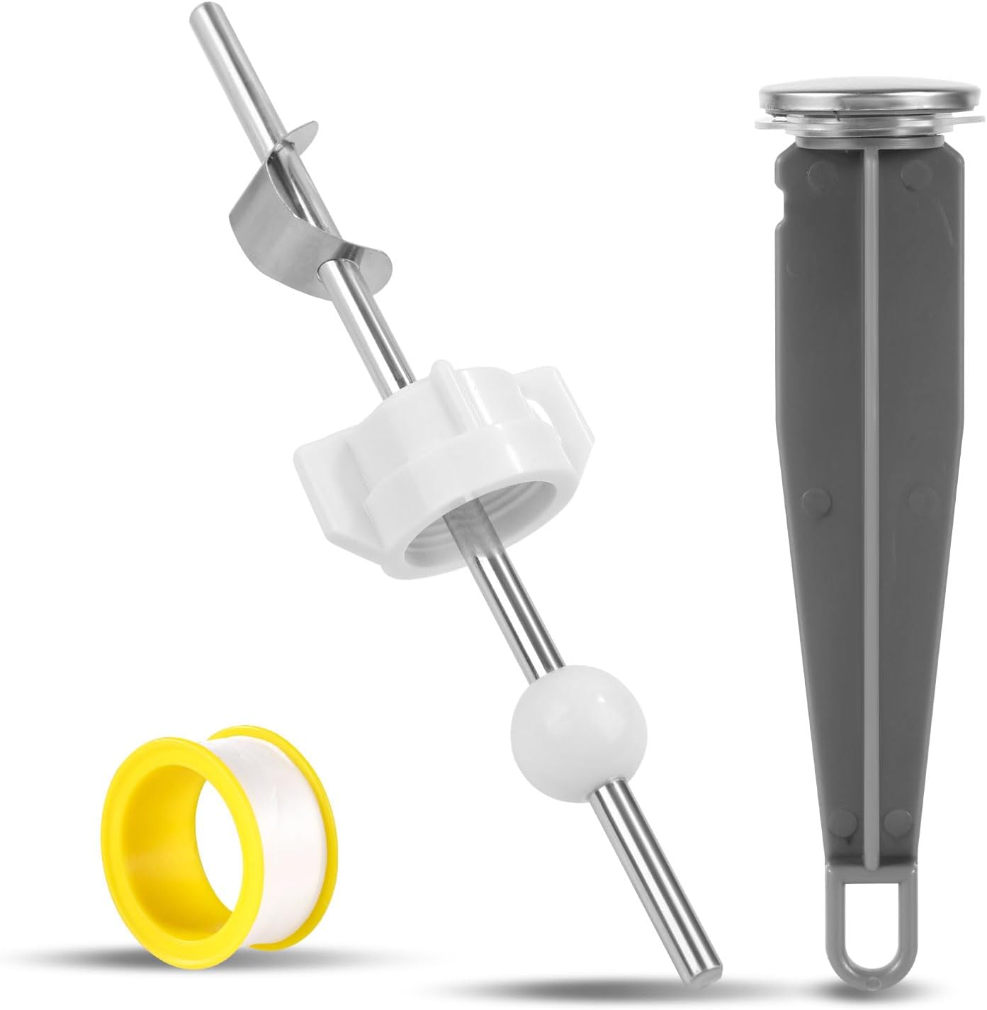 Pivot Rod Bathroom Sink Pop Up Stopper Compatible with 88994 Moen Drain Components Kit, Lavatory Pop Up Center Assembly Parts with Teflon Tape for Price Pfister & Other Popular Brands