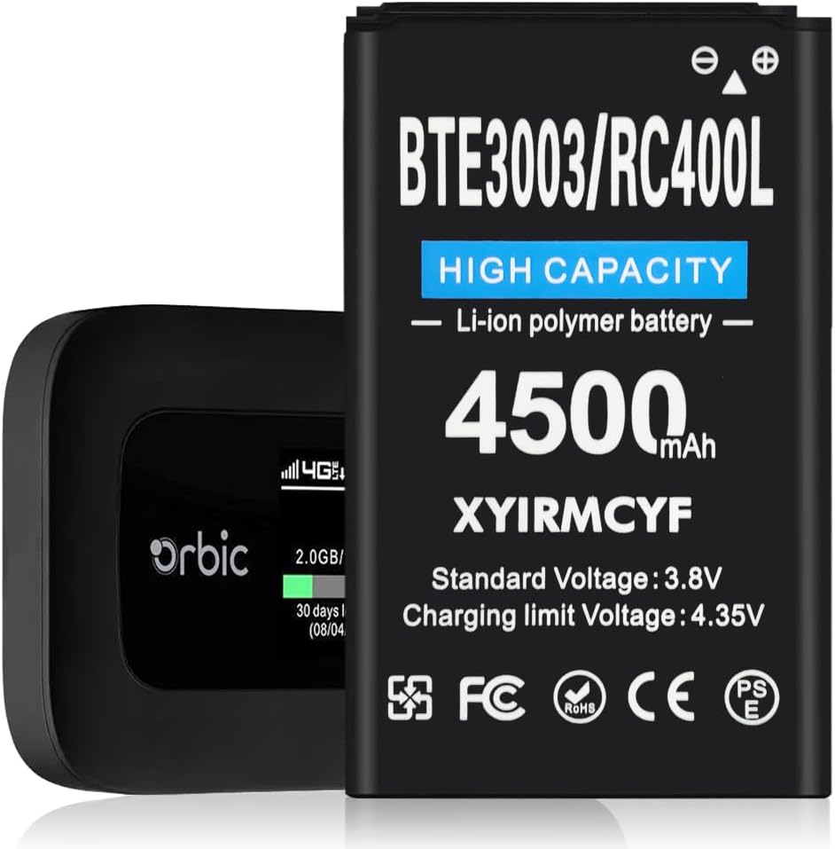 BTE-3003 Battery (2024 New Upgrade), 4500mAh High Capacity Battery for BTE-3003 Verizon Orbic RC400L ORB400LB Mobi Hotspot