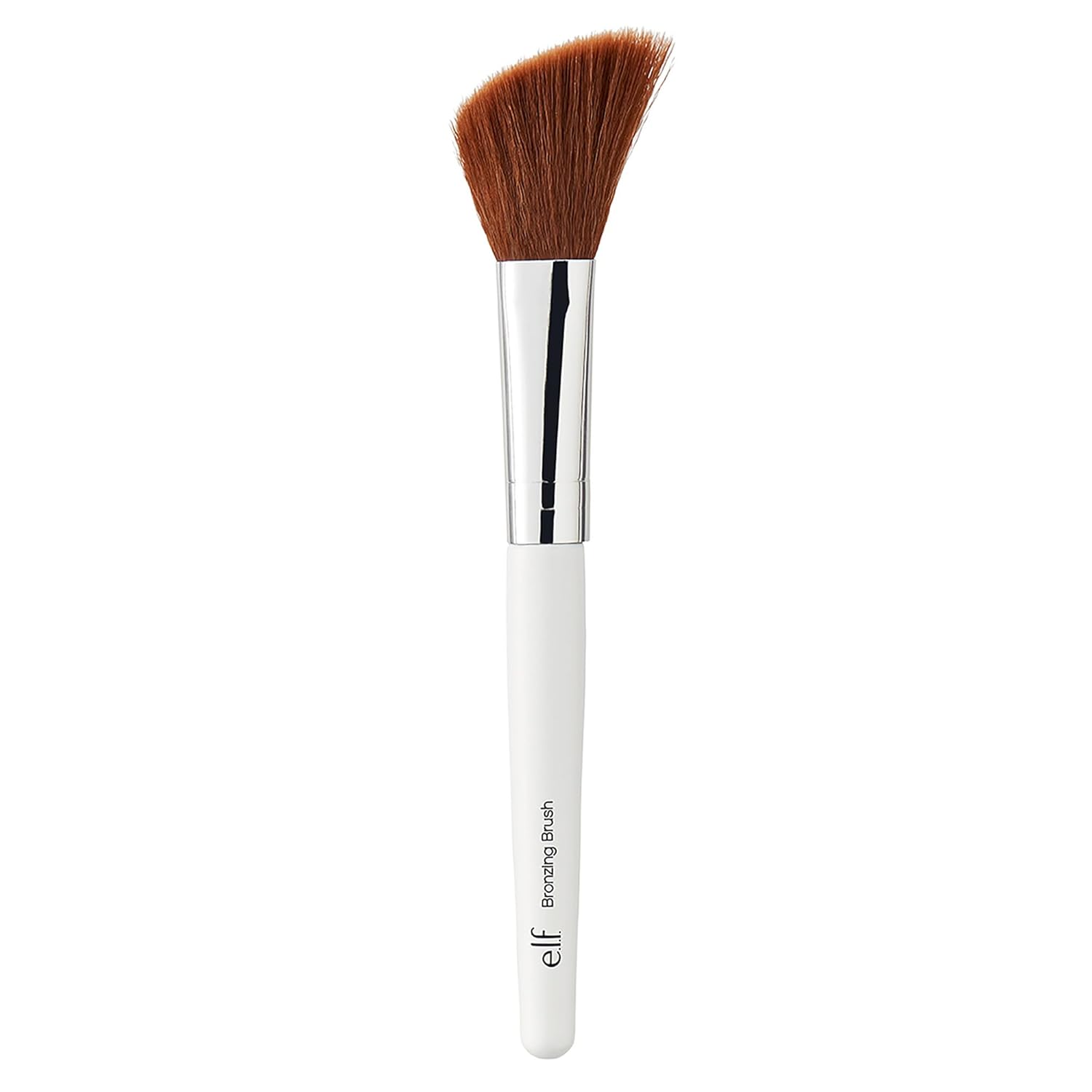 e.l.f. Angled Bronzing Brush, Three-In-One Face Makeup Brush For Blush, Bronzer & Other Multi-Purpose Powders, Vegan & Cruelty-Free