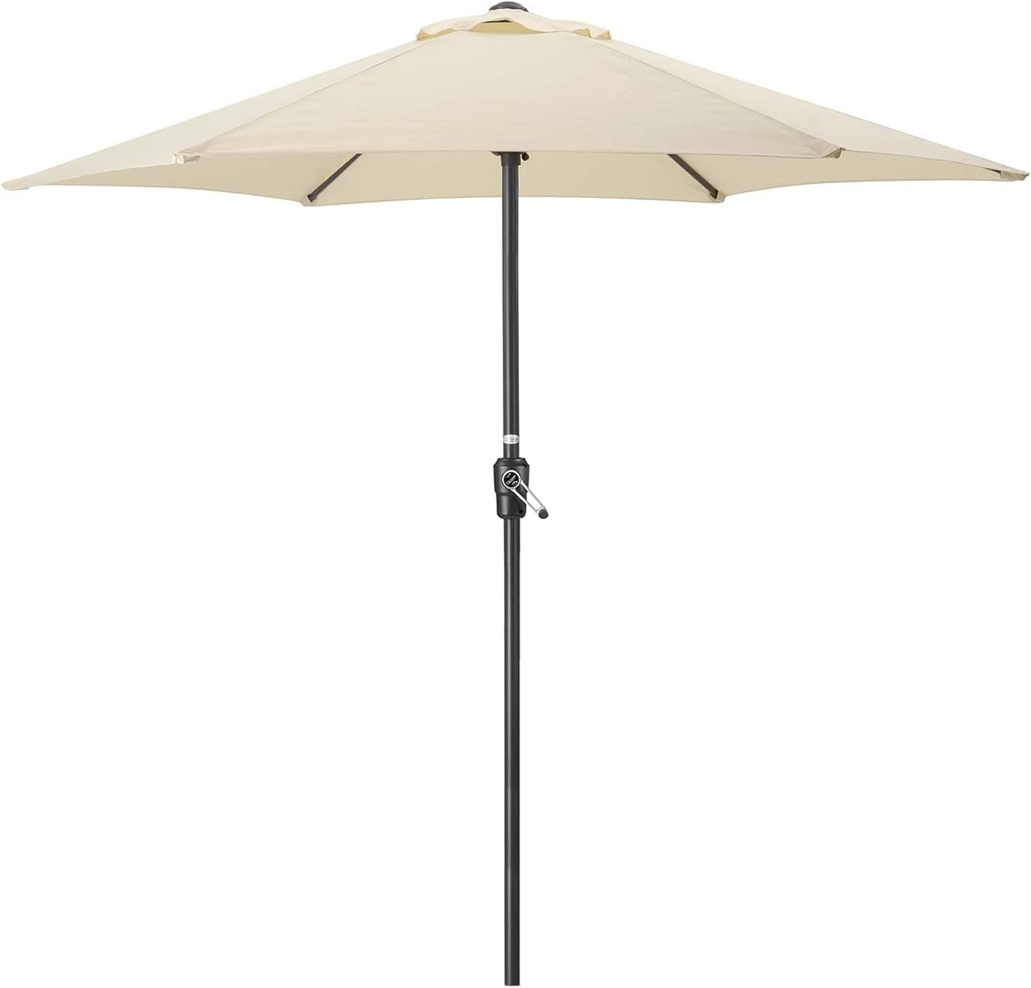 CHRISTOW Garden Parasol Umbrella Polyester Canopy Steel Sunshade With Crank Handle