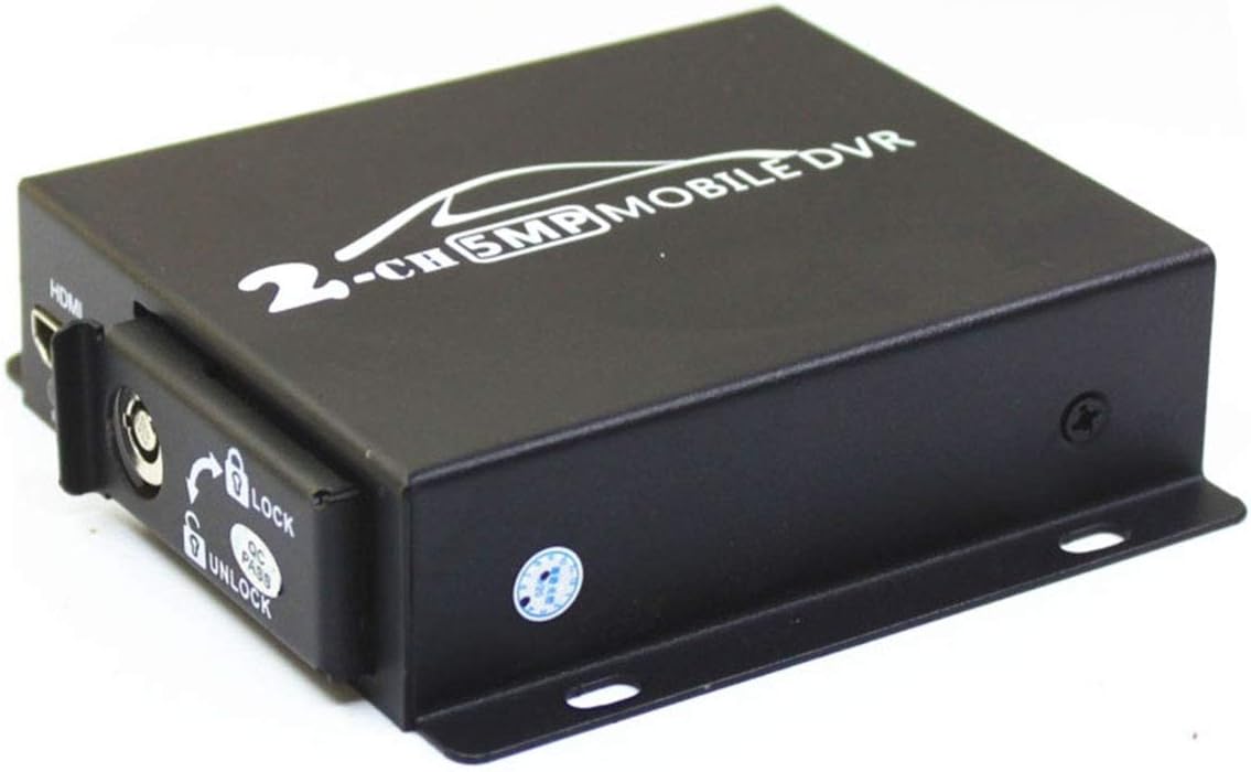 Mini Car Mobile DVR, 2CH 1080P AHD with Dual SD Slots & Remote for Car/Truck/Taxi/Motorcycle