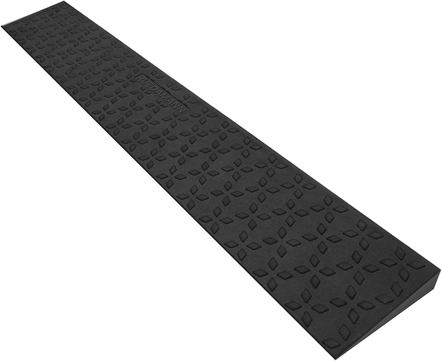 Ruedamann 1" Rise Threshold Ramps for Doorways, Sturdy Rubber Threshold Ramp, Non-Slip Ramp for Wheelchair for Home, Adjustable and Cuttable for Wheelchairs, Scooters, Sweepers, Curbs