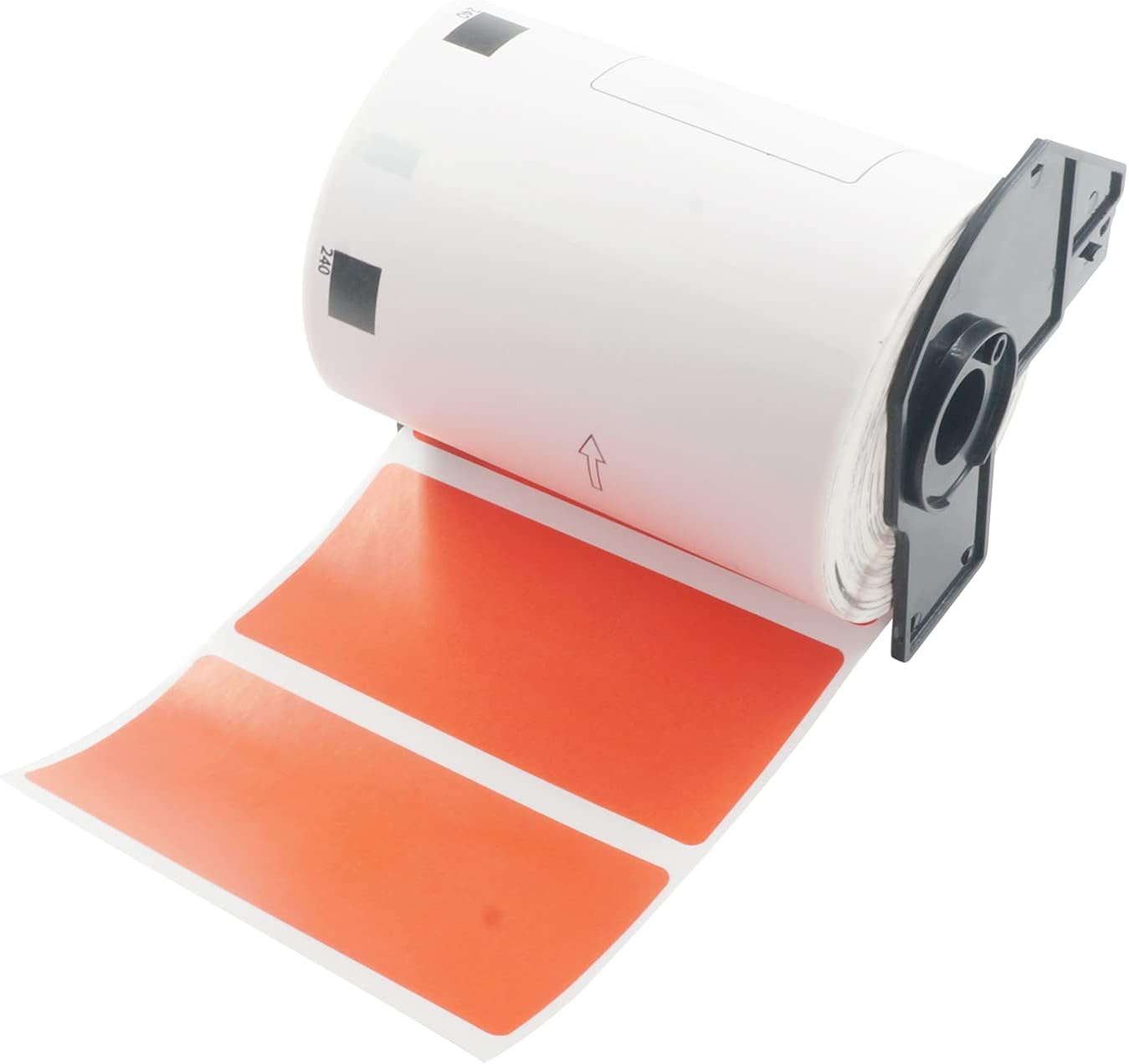 BETCKEY - Large Multi-Purpose Labels Replacement for Brother DK-1240 (4 in x 2 in), Compatible with Brother QL Label Printers [1 Rolls/600 Labels, Red]