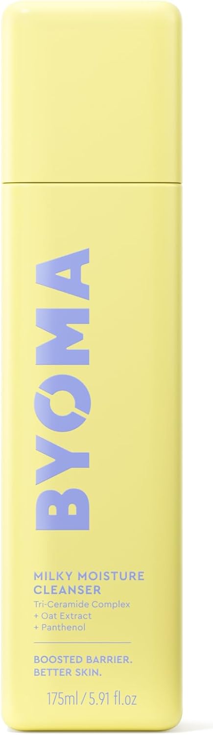 BYOMA Milky Moisture Cleanser (175ml) Ultra Soothing Cleanser, Gentle on Dry and Sensitive Skin, with Tri-Ceramide, Oat Extract and Panthenol, Vegan