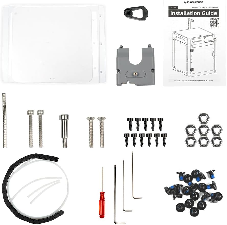FLASHFORGE Adventurer 5M 3D Printer Enclosure Kit,3D Printer Enclosure Safer and Quieter Cover Protection,DIY Design for AD5M 3D Printer Unlock High Temperature Filament Like ABS,ASA and PC (AD5M)