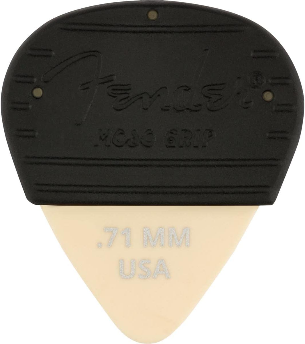 Fender® Mojo Grip Picks - Pack of 3 - Dura-Tone Delrin 351 - .71 mm - Olympic White