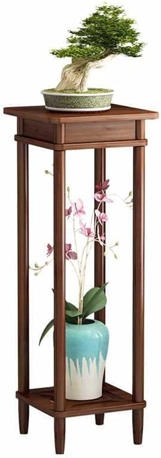 Indoor Bamboo Plant Stands for Multiple Plants,Small Space Flower Shelf Rack Display Table(Size:medium)