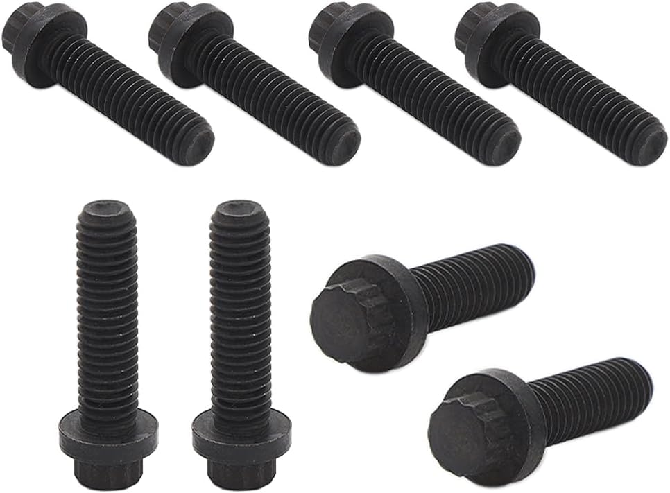 8 Pack Front Driveshaft to Transfer Case Bolts Replaces 6036415AA J0181613,Driveshaft Bolts Compatible with Jeep Wrangler TJ YJ Cherokee XJ ZJ WJ Dodge Durango Dakota (6036415AA - 8 Pack)