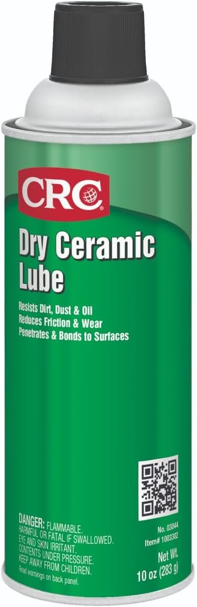CRC Dry Ceramic Lube - NSF H2 Lubricant w/Advanced Dry Film Tech - 10 oz