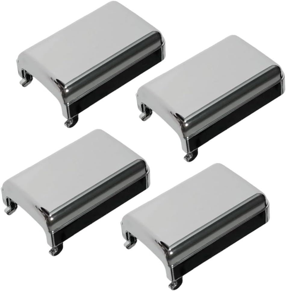 CNANRNANC 4 Pcs Door Pull Strap Covers 14043704 81-56666 Chrome Interior Handle Covers for Chevrolet for GMC Truck 1981-1987