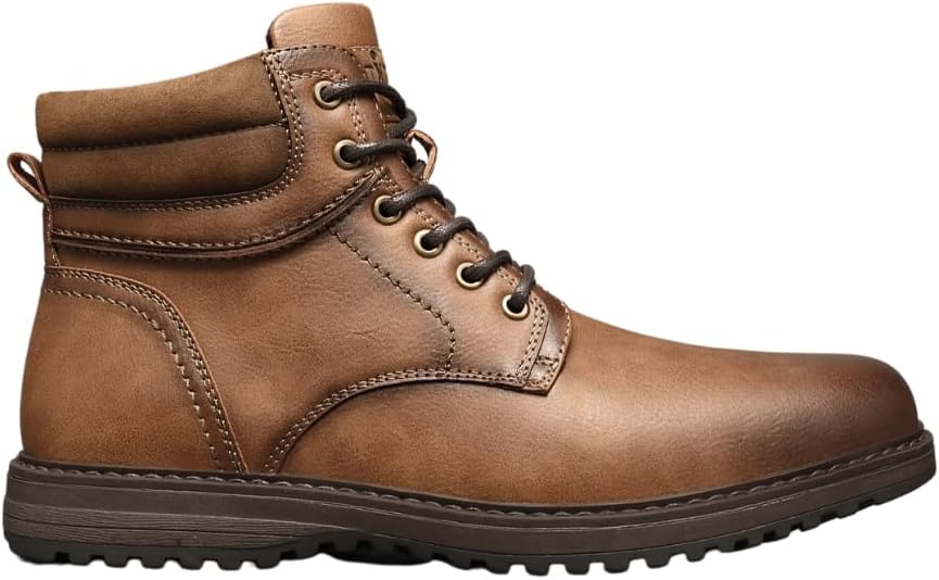 IVACHY Mens Boots Wide fit E Winter Zip Closure combat style lace up insulated warm lining interior UK Size 7 to 12