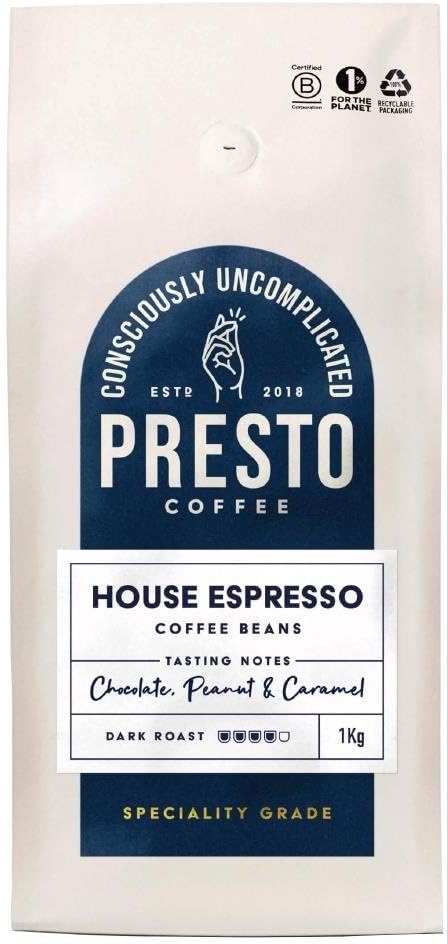 Presto Coffee House Espresso Coffee Beans - 1kg