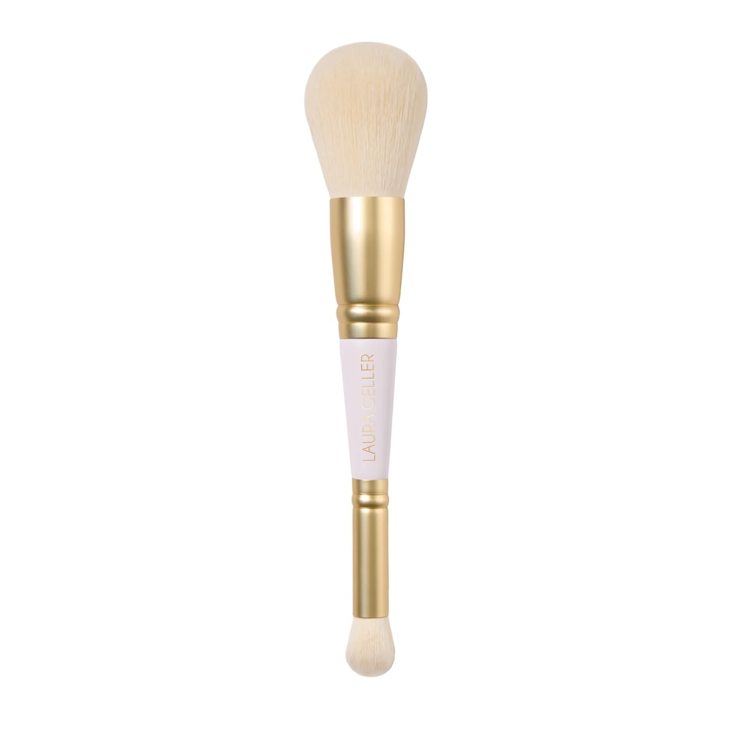 LAURA GELLER NEW YORK Cosmetic Professional Makeup Brushes - Cruelty-Free - 21 Dual-Ended Cheek + Eyeshadow Brush