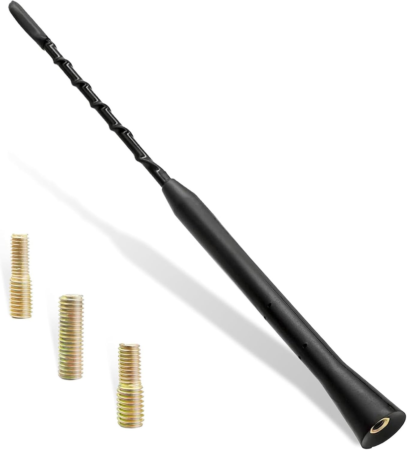 1 Pcs Universal Car Antenna Replacement,Radio Signal Booster,AM/FM/DAB Roof Car Radio Aerial Mast,Rod Cars Antenna For vehicles including trucks,hatchbacks,saloons(With Screws M4 M5 M6)