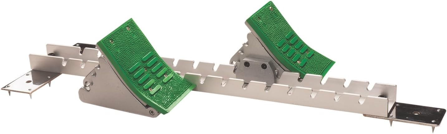 Champion Sports Olympic Style Starting Block Green, Standard Adjusts To 4 Angles