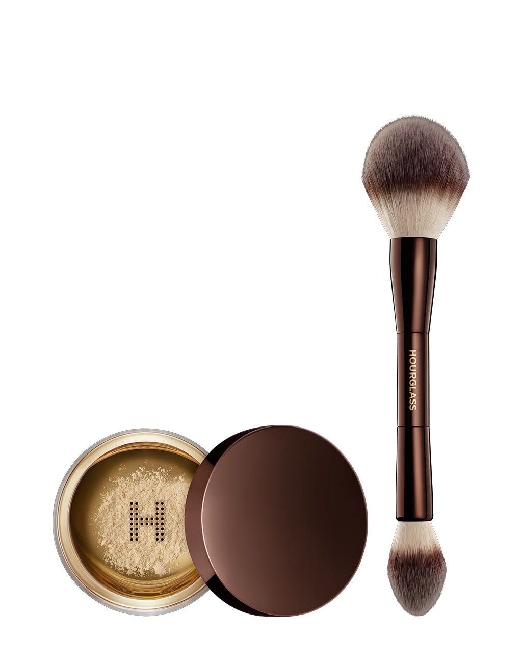 Hourglass Veil Translucent Setting Powder and Brush Set-Medium