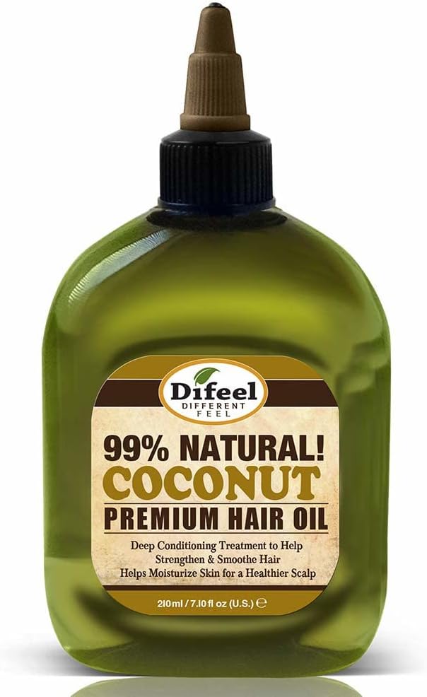 Difeel Premium 99% Natural Deep Conditioning Coconut Hair Oil 230 millilitres