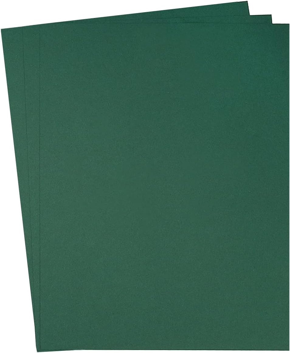30 sheets Cardstock Paper 8 1/2 x 11 Inches for Crafts and Invitations (Dark Green)