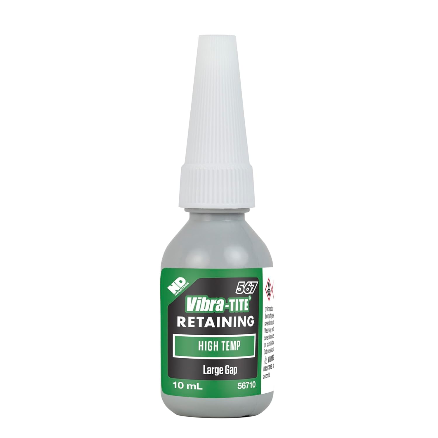 Vibra-TITE 567 Green High Temperature Retaining Compound, 10ml Bottle
