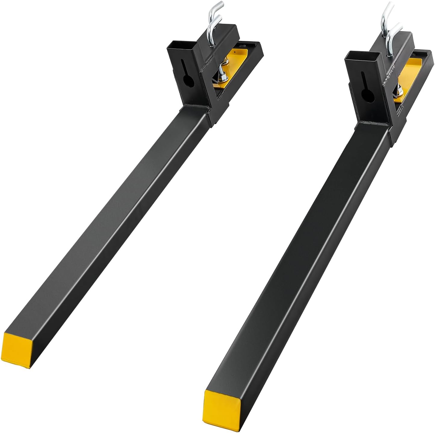 BestEquip 60" Pallet Forks, 4000lbs Clamp on Pallet Forks Heavy Duty Quick Attach Bucket Fork for Tractor Loader Skid Steer