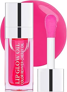 Hydrating Lip Glow Oil, Plumping Lip Oil, Tinted Lip Balm Lip Care, Transparent Toot Lip Oil, Moisturizing Lip Gloss, Non-Sticky Long Lasting Lip Oil Gloss, Lip Plumper Gloss