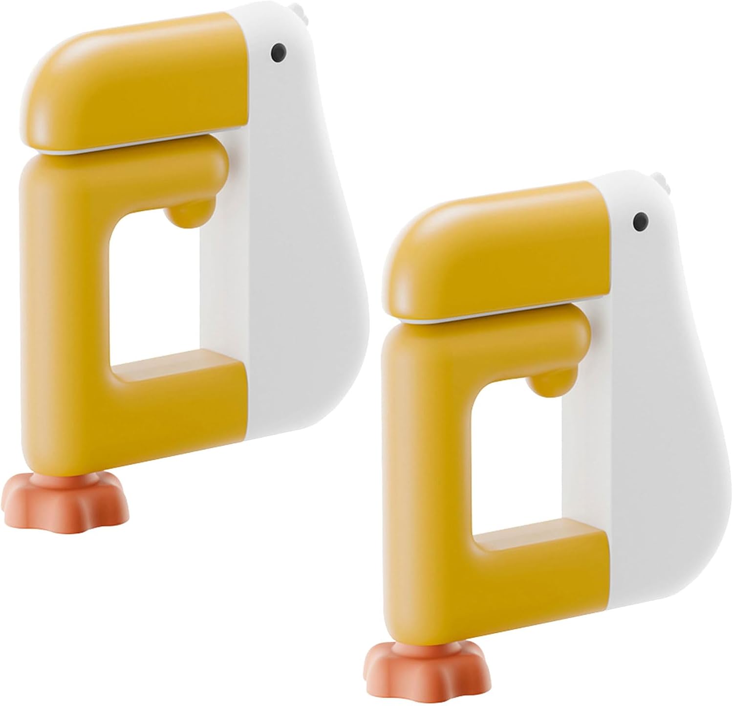 Pack of 2 Space Saving Desk Hook for Backpacks Umbrellas Thinking Duck Shaped Schoolbag Hanger Under Table Hanging Hooks Space Saving Bag Hook for Office