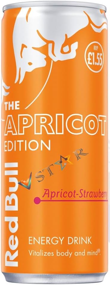 Red Bull Variety Energy Drink Full Box Pack 250ml (Apricot Edition Strawberry 250ml (12Cans))