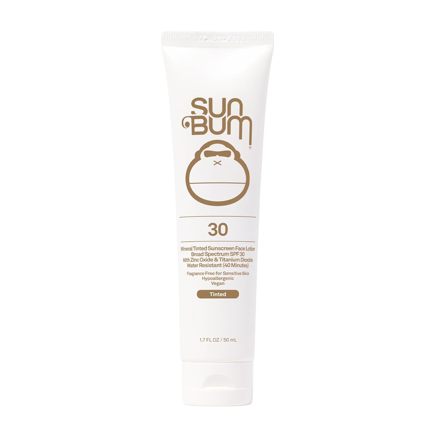 Sun Bum Mineral SPF 30 Tinted Face Sunscreen - Matte Primer - Broad Spectrum Moisturizing Sunscreen with Vitamin E - Hawaii 104 Act Compliant (Without Octinoxate & Oxybenzone) - Travel Friendly 1.7 oz