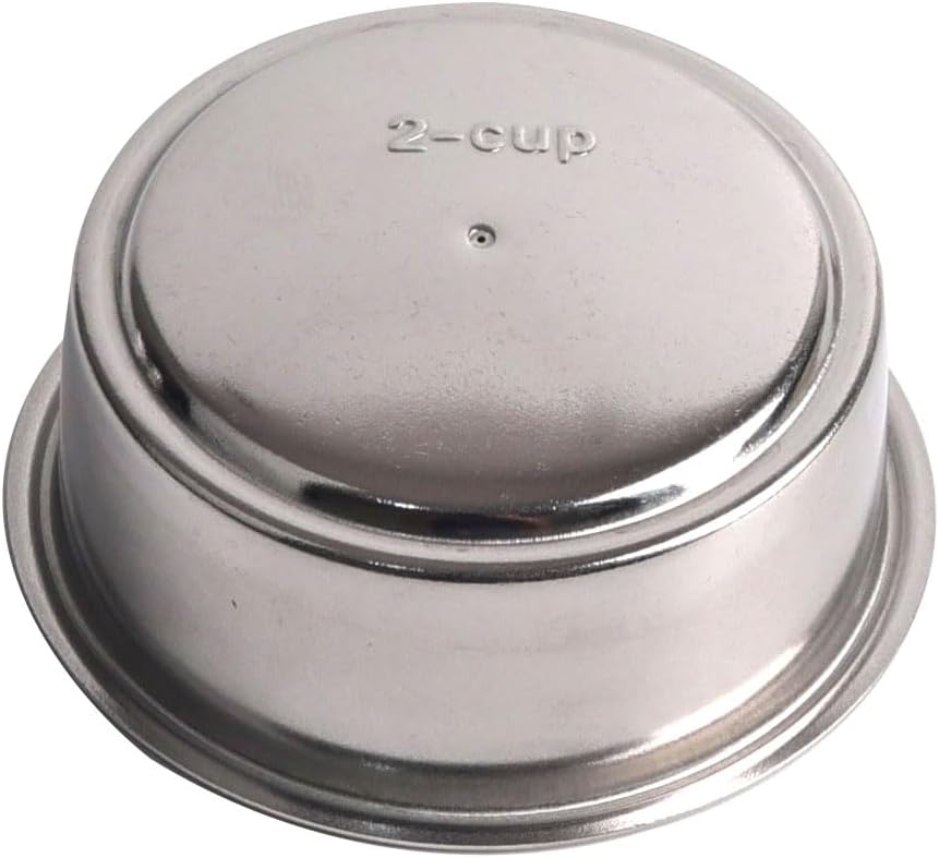 51mm Pressurized Filter Basket Compatible with Gevi/CASABREWS/CAPRESSO - Dual Wall Filter Basket - 2 Cups Capacity