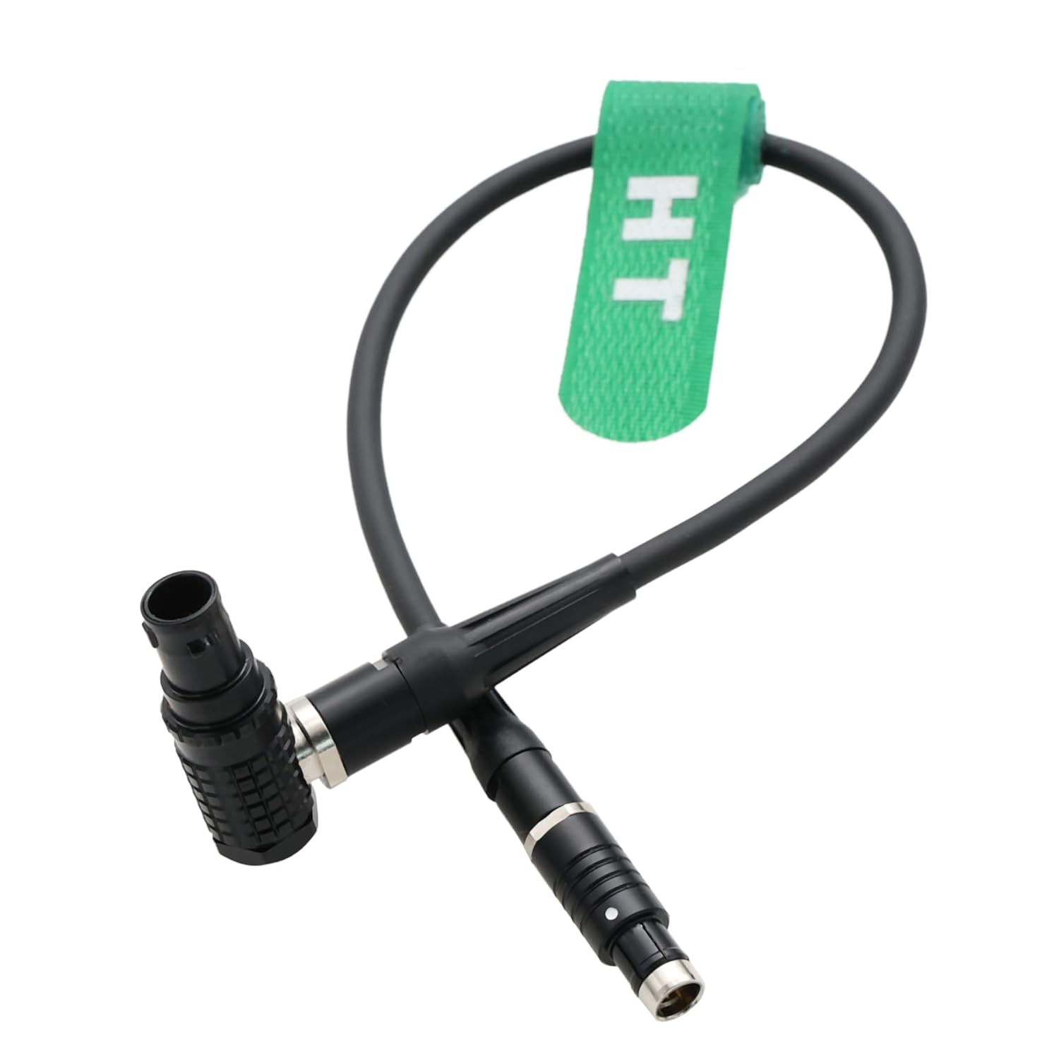 HangTon Power Run Stop Cable for Preston MDR3 MDR4 to ARRI Alexa 35, Mini, Mini LF, Sony Venice Camera, Black 10 Pin Right-angle to Fischer RS 3 Pin, 45cm