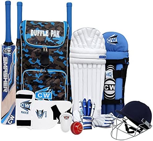 CW Tournament Cricket Training Kit Right & Left Hand Full Cricket Kit for Girls & Boys Cricket Kit with All Things in Backpack Kit Bag No Wheels