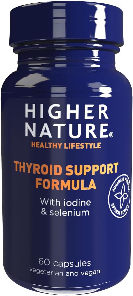 Higher Nature - Thyroid Support Formula - with Iodine & Selenium - Thyroid Support Supplement - Vegetarian & Vegan - 60 Capsules