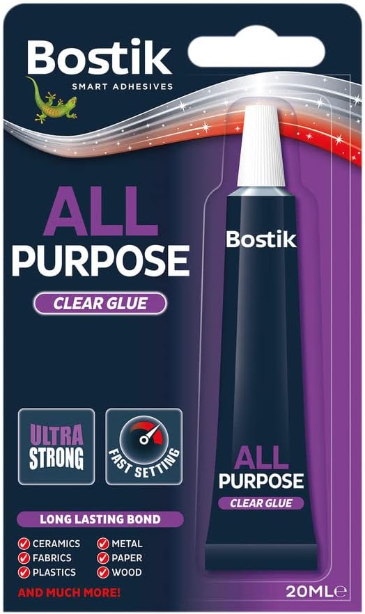 Bostik 20ml All Purpose Glue - Clear (Pack of 6)