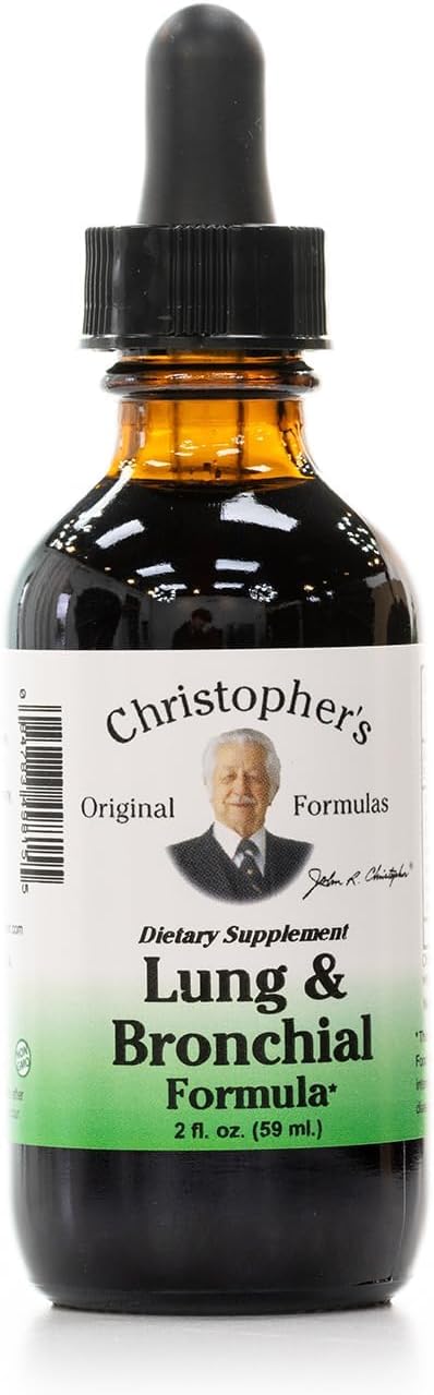Christopher's Original Formulas Lung & Bronchial Formula, 2 oz Liquid - Natural Respiratory Support