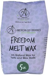 Freedom Soy Wax Beads for Wax Melts Making - Natural Candle Making Supplies - Paraffin-Free, Beeswax-Free Candle Wax for Tarts, Tealights, Wax Melts and Cubes, 5 lbs
