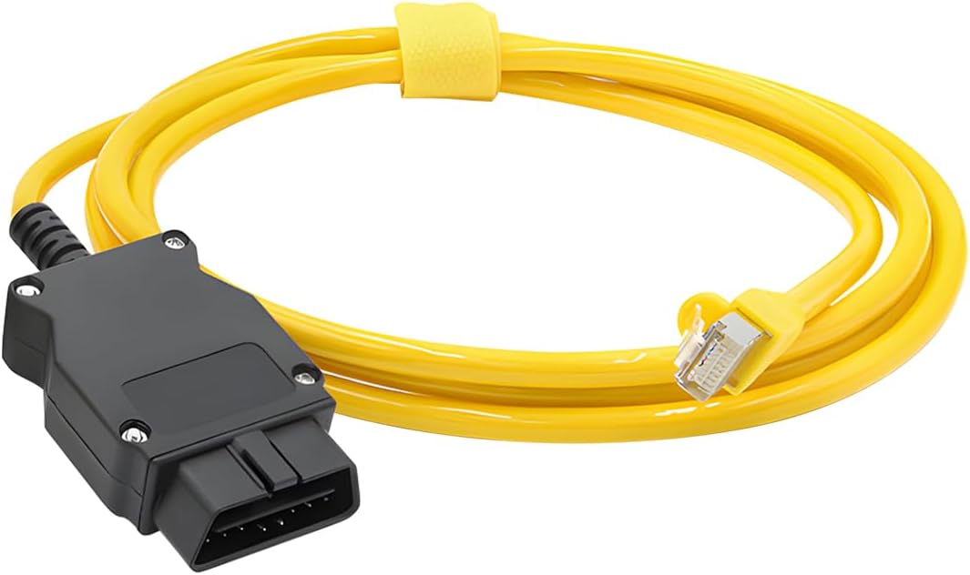 CGEAMDY Enet OBD Cable, Ethernet Interface OBD Cable Coding RJ45, Extension Cable Coding F Series, Ethernet Cables Adapter, for Diagnostics and Coding, Scanner Diagnostic Tool Connection Cables