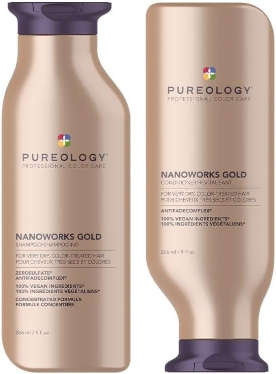 Pureology DUO Nanoworks Gold Shampoo 266ml and Conditioner 266ml
