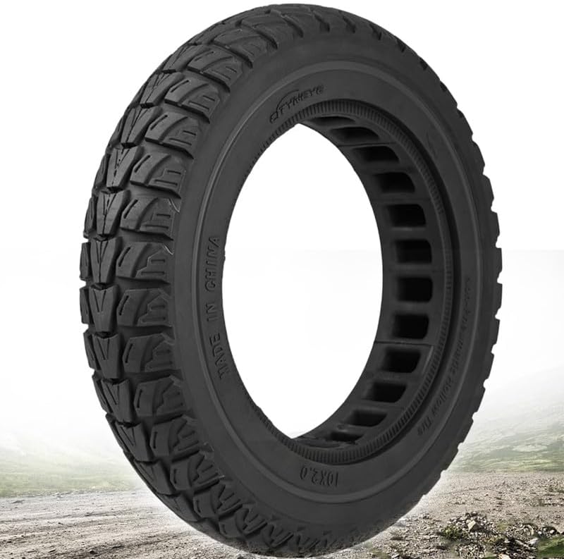 10X2.125 Solid Tire: 10x2/54-152 Tubeless Tyre Replacement for Gotrax Turboant X7 Hiboy S2 Pro MAX Electric Scooter, 50/75-6.1, 10x2 Inch Rubber Honeycomb Front Rear Wheels Black