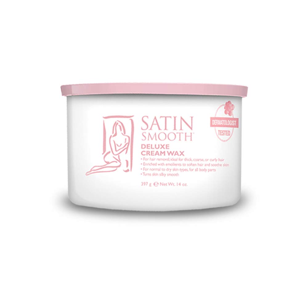 Satin Smooth Deluxe Cream Hair Removal Wax 14oz.