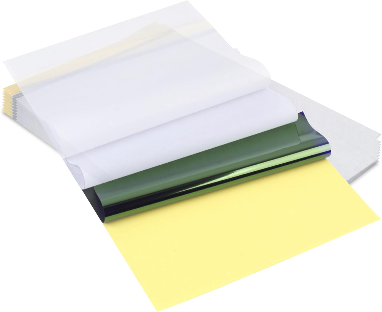 Phinus Tattoo Transfer Paper, 50 Sheets of Tattoo Stencil Paper, 8.25 X 11.75 inches A4 Size Stencil Paper - Commercial & Personal Use