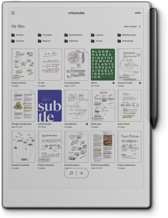 reMarkable Paper Pro | The Ultimate Paper Tablet with 11.8’’ Color Display and Reading Light, Includes Marker Plus Pen