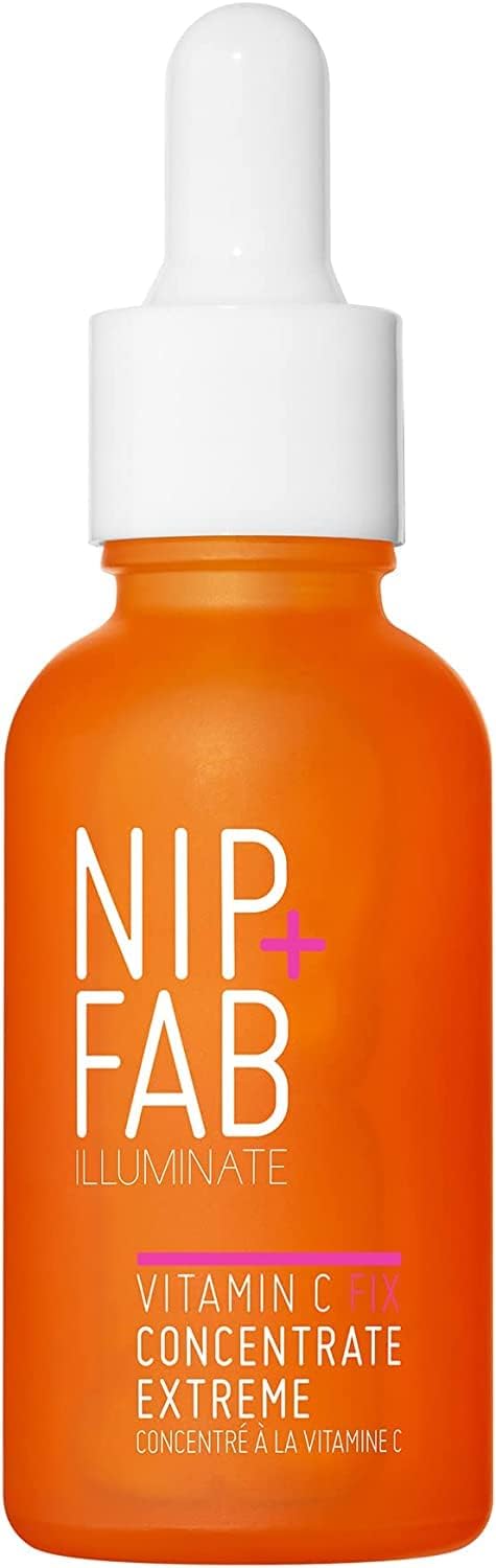 Nip+Fab Vitamin C Fix Concentrate Extreme 30 ml, 15% Vitamin C Complex with 3 Forms of Vitamin C, Face Skin Radiance Booster, with Ferulic Acid and Niacinamide