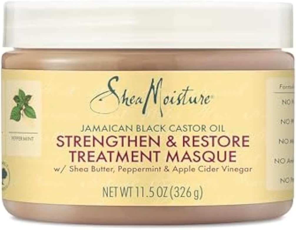 Shea Moisture amaican Black Castor Oil Strengthen Grow and Restore Treatment Masque, 12oz