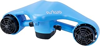 Asiwo Underwater Scooter, Sea Scooter Dual Motors with Action Camera Mount for Kids/Adults, Water Scooter 40M Waterproof for Scuba Diving Snorkeling Pool Sea Adventures