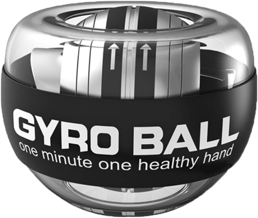 Auto-Start Wrist Power Gyro Ball, Wrist Strengthener and Forearm Exerciser for Stronger Arm Fingers Wrist Bones and Muscle with LED Lights