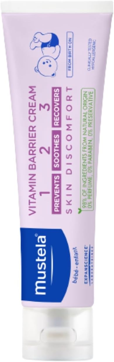 Mustela Vitamin Barrier 1 2 3 Cream 100ml, (Pack of 1)