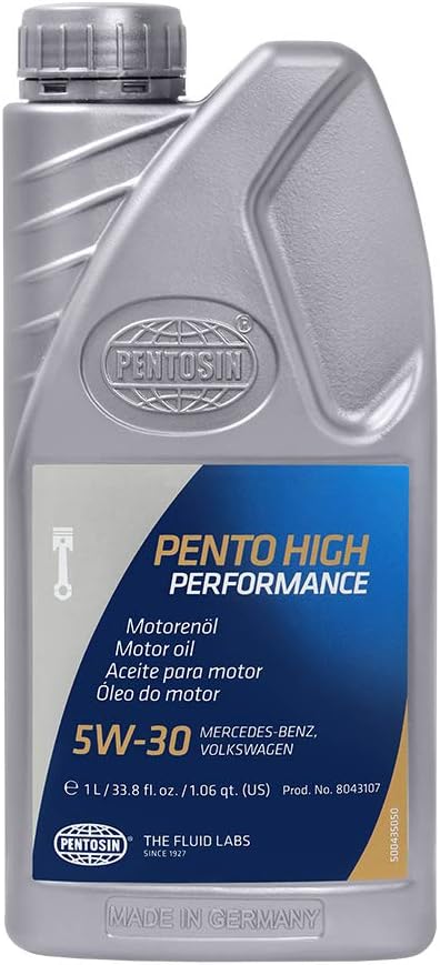 Pentosin 8043107 Pento High Performance 5W-30 Full Synthetic Fuel Economy Engine Oil; 1 Liter Bottle