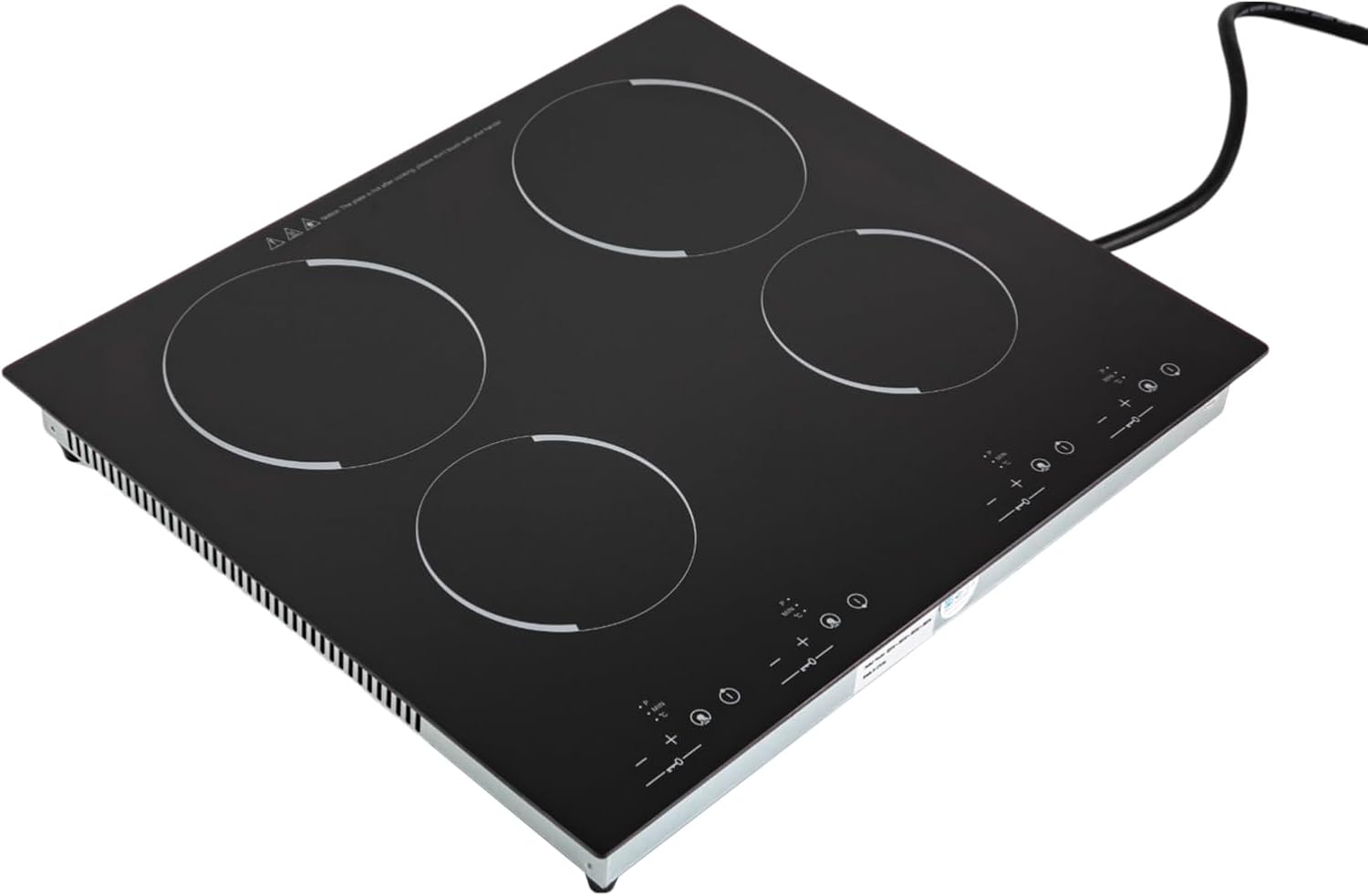 23 Inch Countertop Electric Cooktop 4 Burner,110V Plug in Electric Stovetop