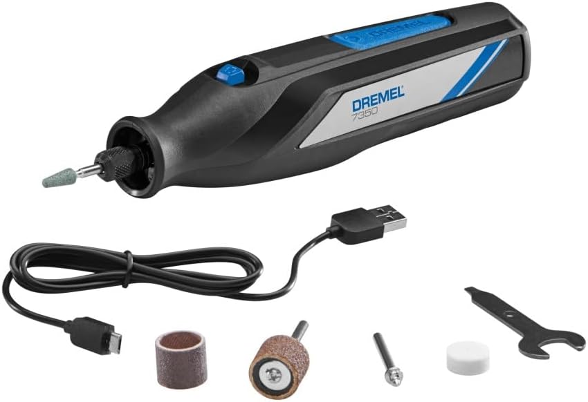 Dremel 7350-5 4V Cordless Rotary Tool Kit with USB-C Rechargeable Battery