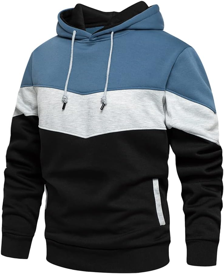 MANLUODANNI Men's Hoodies Pullover Hooded Top Casual Hoodie with Pockets
